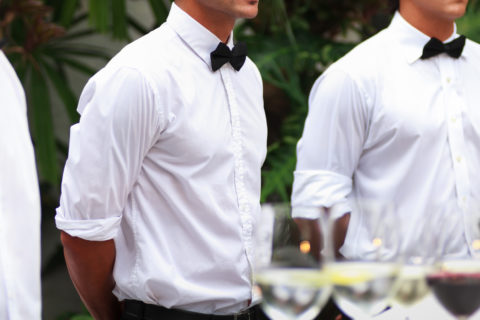 Waiters serving Girl Friday Berks housekeeping cleaning services